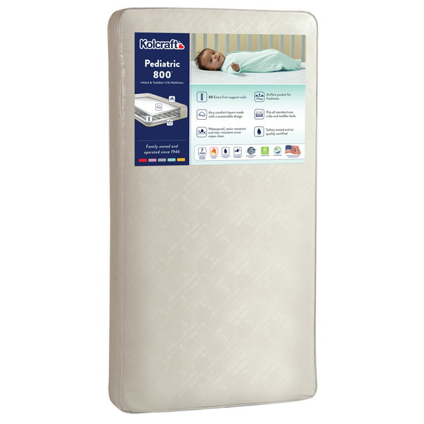 Kolcraft Pediatric 800 Extra Firm 5 Inch Crib & Toddler Mattress