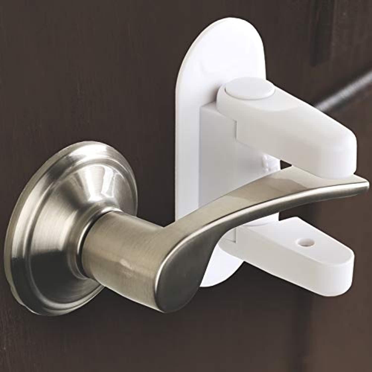 Child Safety Door Handle Locks Protect Baby Door Handle Locks Pet Room Door  Handle Locks Easy to Install and Use 3M VHB Adhesive