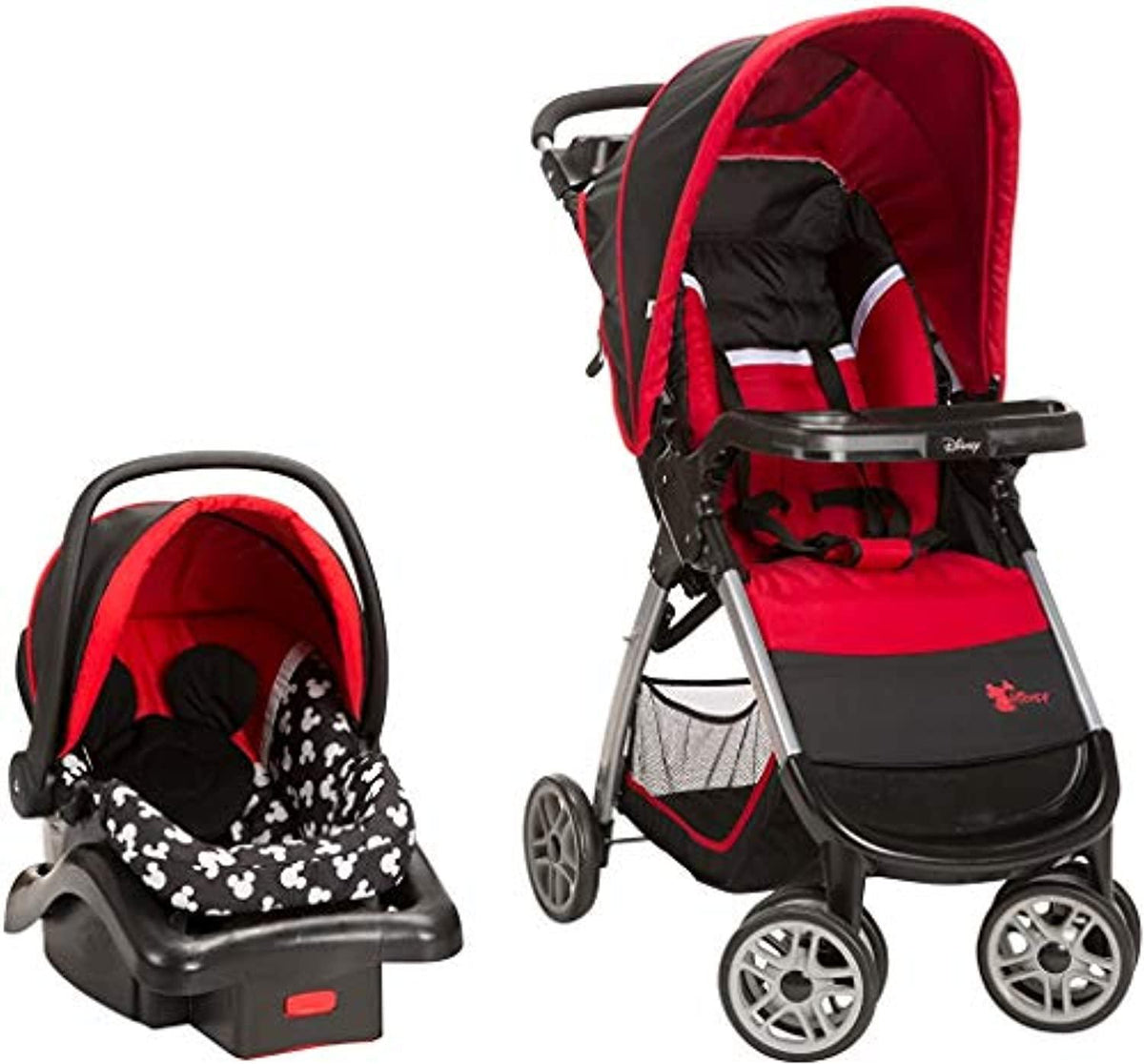 disney car seat and stroller Disney Amble Quad Travel System, Mickey Silhouette – The Baby's Room