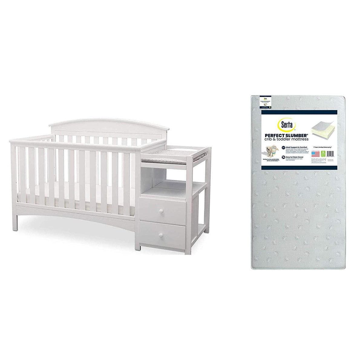 Delta children abby outlet convertible crib n changer