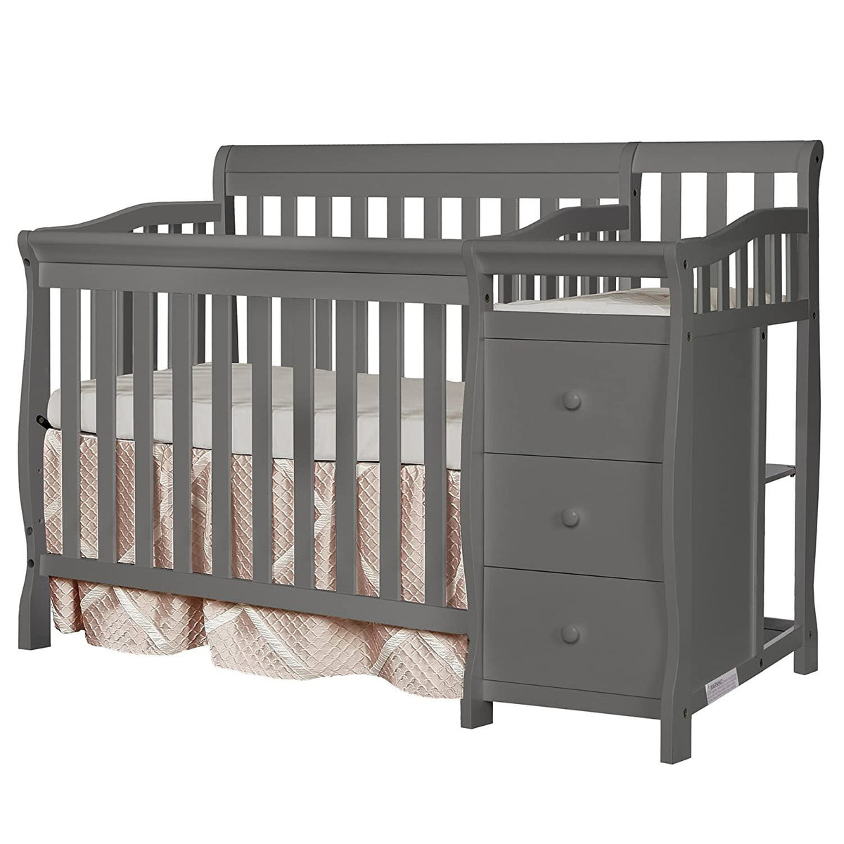 mini crib with dresser Dream On Me Jayden 4-in-1 Mini Convertible Crib And Changer – The Baby's  Room
