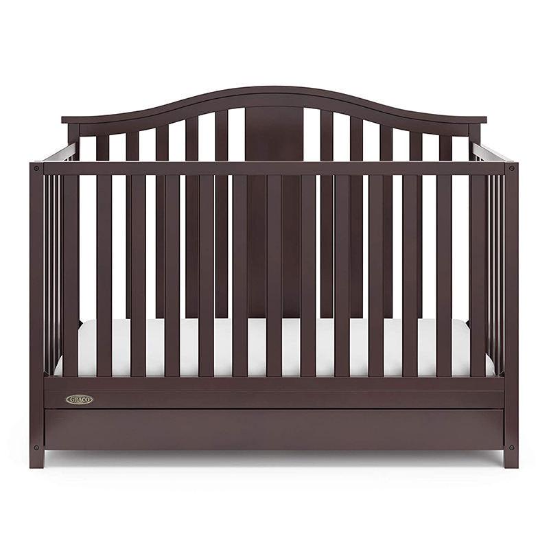 5 in 1 Convertible Baby Crib with Drawer - The Baby's Room