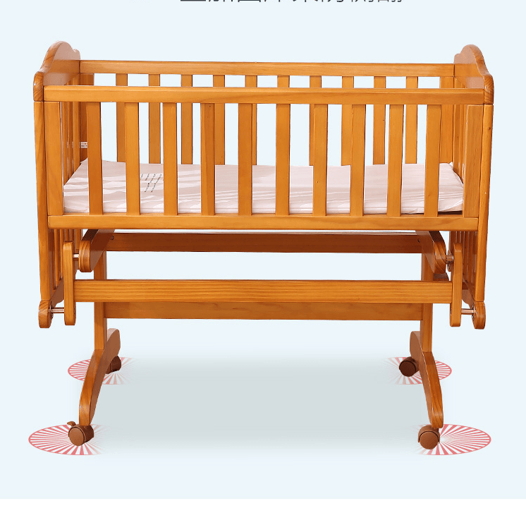 New Born Adjustable Baby Cot Multifunction Solid Wood Bedroom,babies and Kids Modern - The Baby's Room
