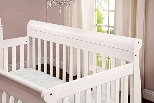 4-in-1 Convertible Crib, with toddler bed conversion kit in white, greenguard gold certified - The Baby's Room