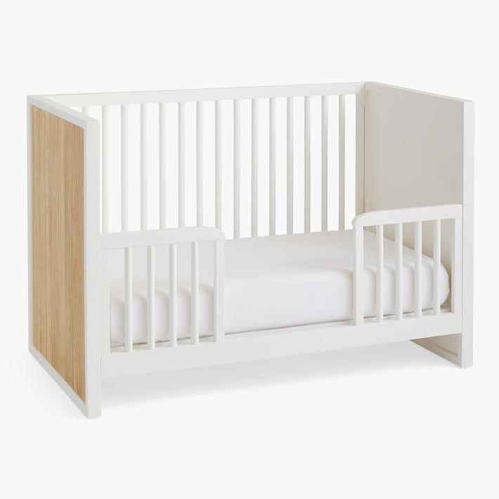 Natural Wood Color Wooden Baby Crib Playpen Folding Style Eco-friendly Paint - The Baby's Room