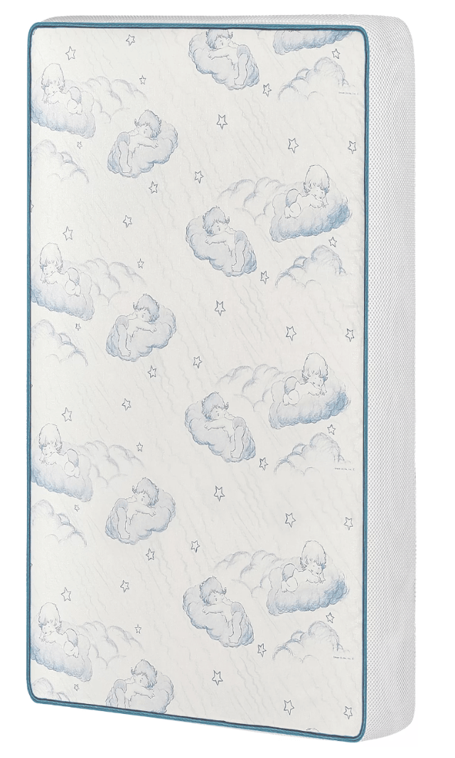 Dream On Me Breathable Spring Coil Mini/Portable Crib Mattress in White - The Baby's Room