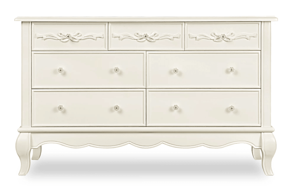7-Drawer Double Dresser in Ivory Lace - The Baby's Room