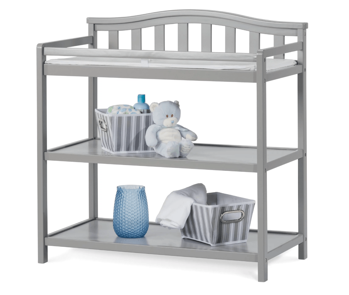 Child Craft™ Forever Eclectic™ Arch Top Changing Table in Cool Grey - The Baby's Room