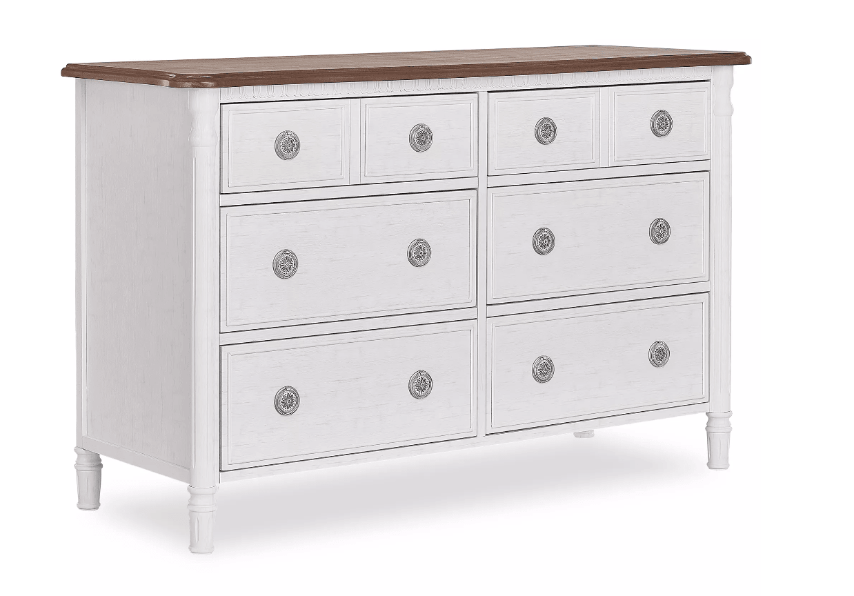 Julienne Nursery Furniture Collection in Toffee/Brushed White - The Baby's Room