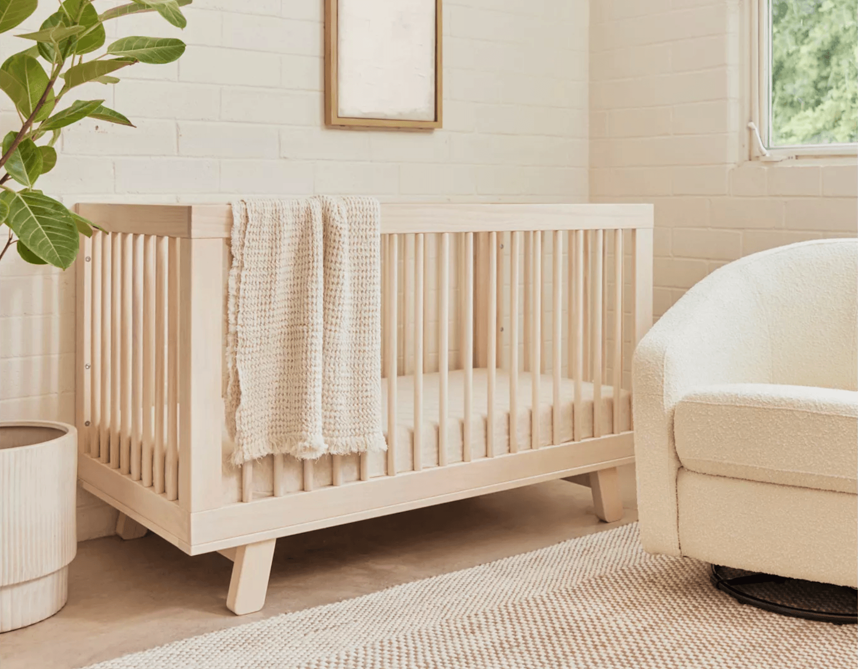 Babyletto Hudson 3-in-1 Convertible Crib in White - The Baby's Room