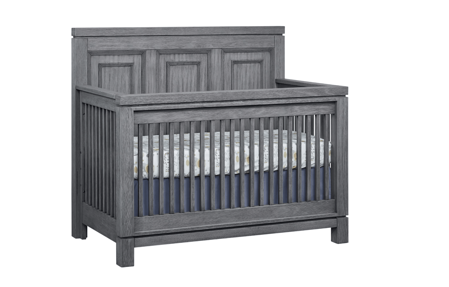 Manchester 4-in-1 Convertible Crib in Rustic Grey - The Baby's Room