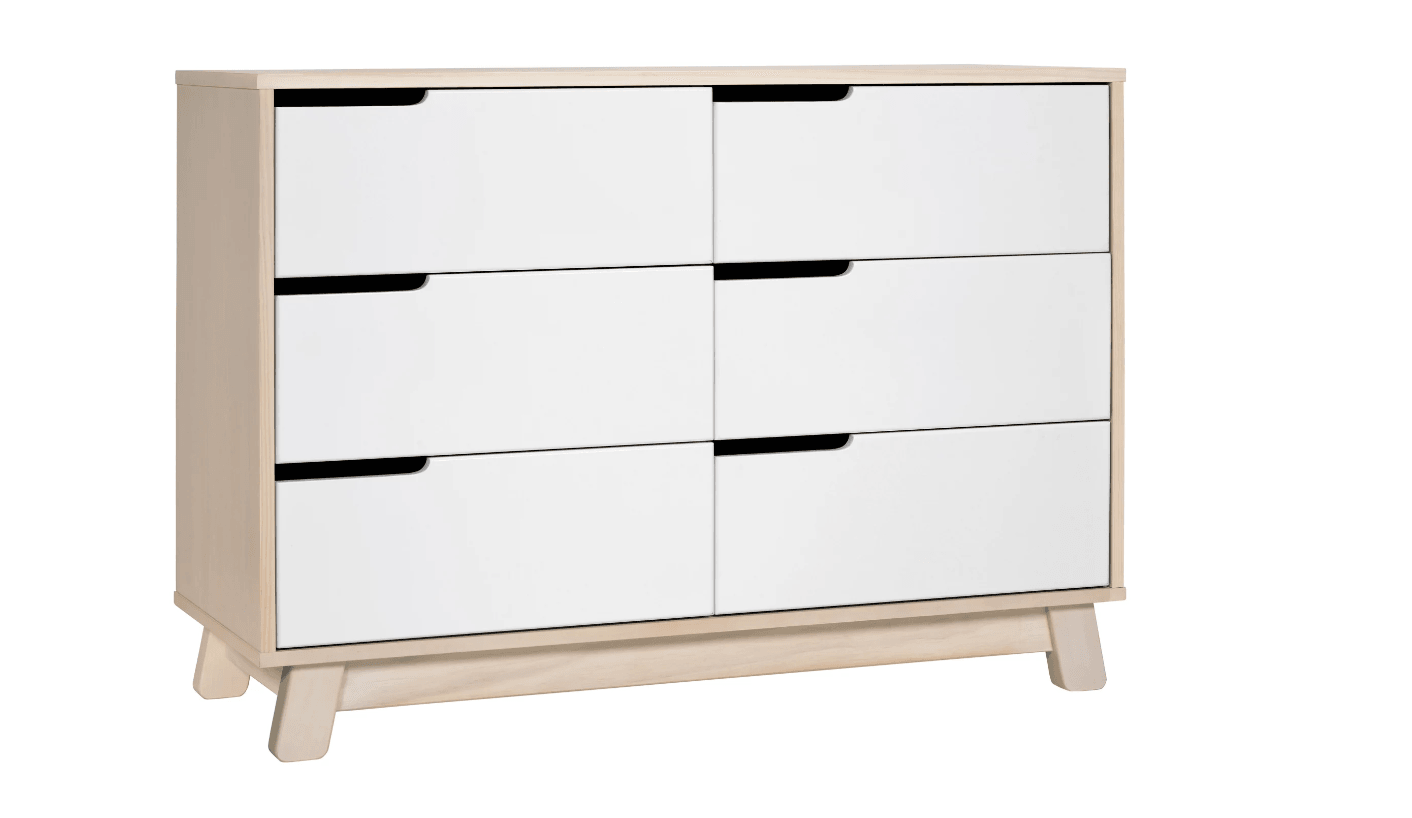 6-Drawer Double Dresser in Natural/White - The Baby's Room