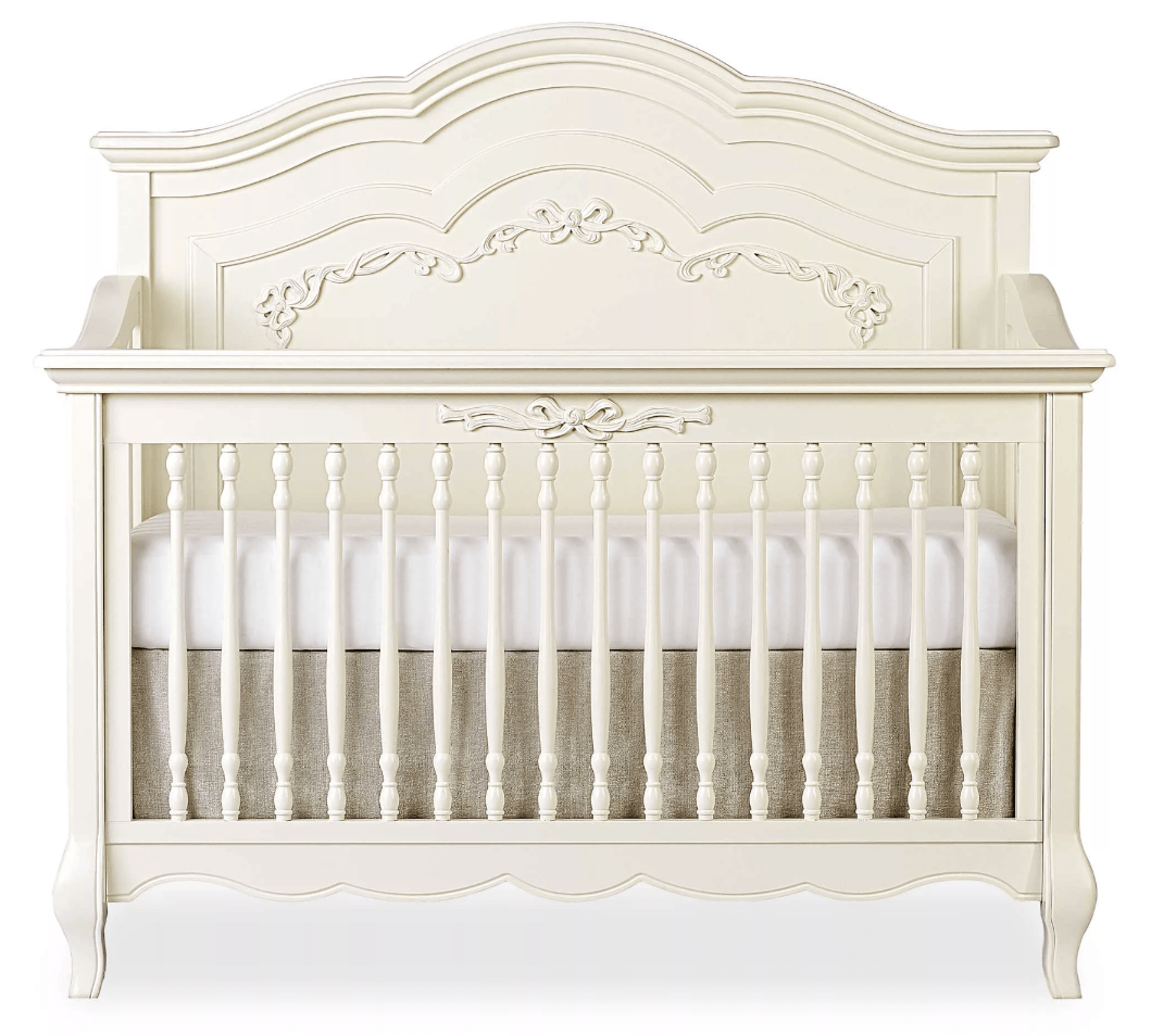 4-in-1 Convertible Crib in Ivory Lace - The Baby's Room