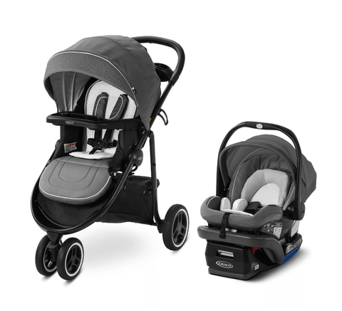 3 Lite Platinum Travel System in Gray