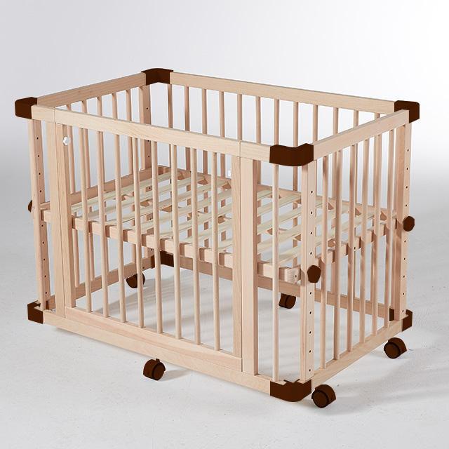 Quality Wooden Baby Bed Portable Crib with Wheels Children Folding Crib - The Baby's Room