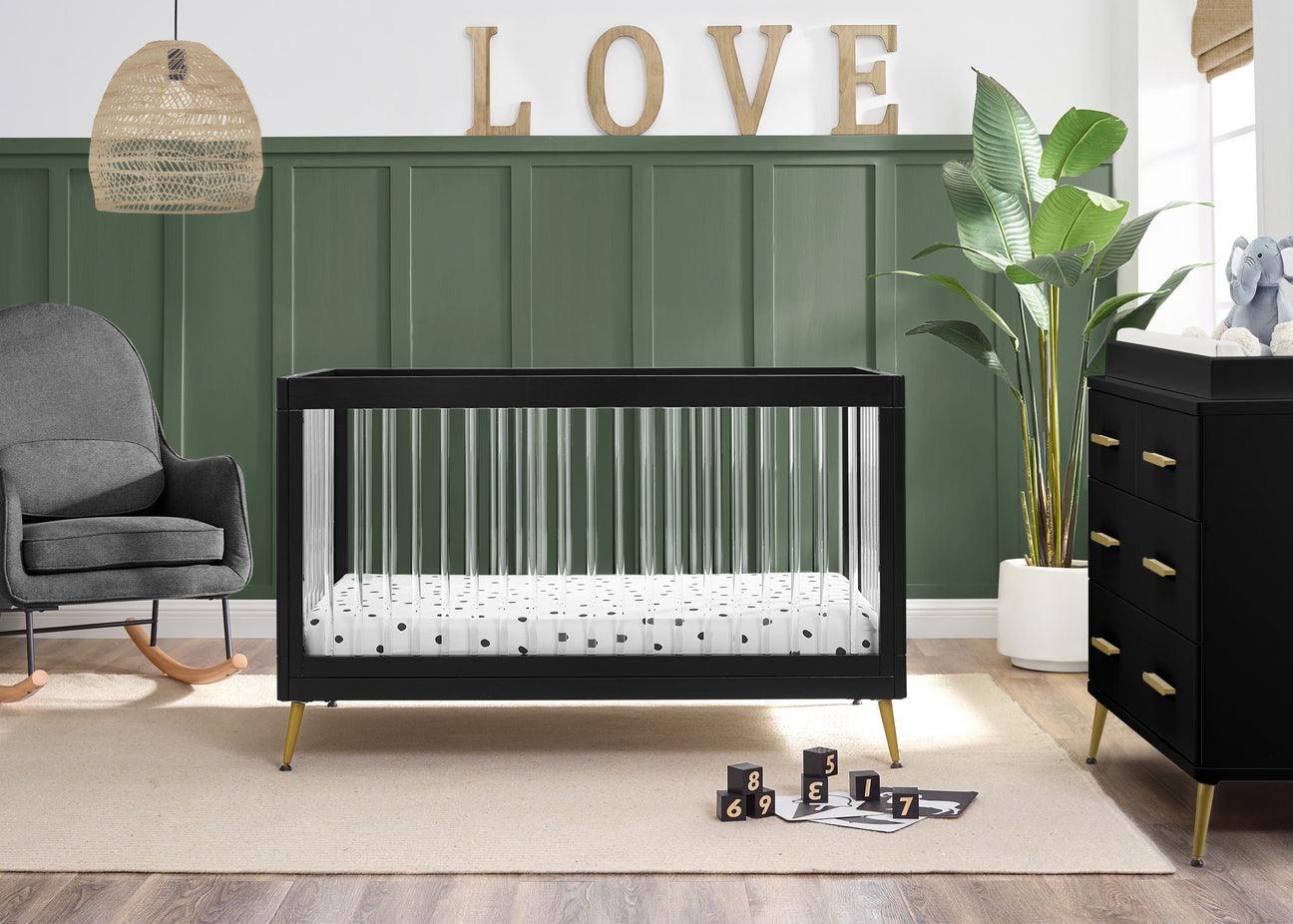 Sloane 4-in-1 Acrylic Convertible Crib - The Baby's Room