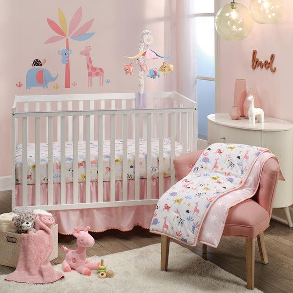 Snuggle Jungle 3-Piece Crib Bedding Set by Lambs & Ivy - The Baby's Room