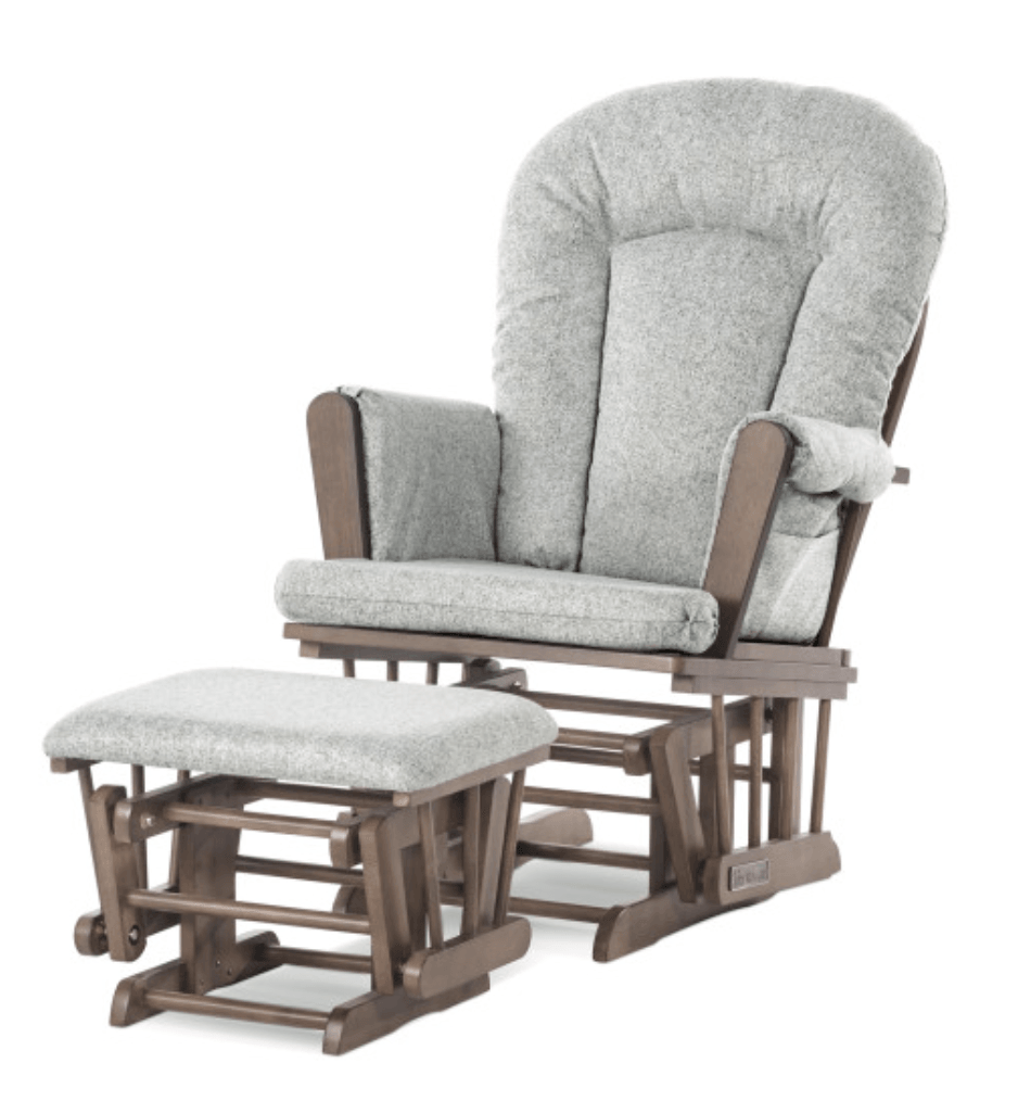 Tranquil Nursery Glider and Ottoman, Cocoa Bean - The Baby's Room