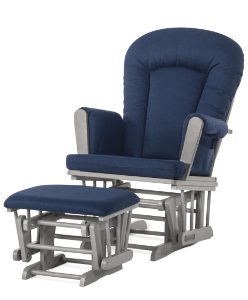 Tranquil Nursery Glider and Ottoman, Lunar Gray - The Baby's Room