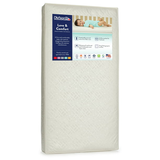 Kolcraft Love & Comfort Lightweight Foam Crib & Toddler Mattress