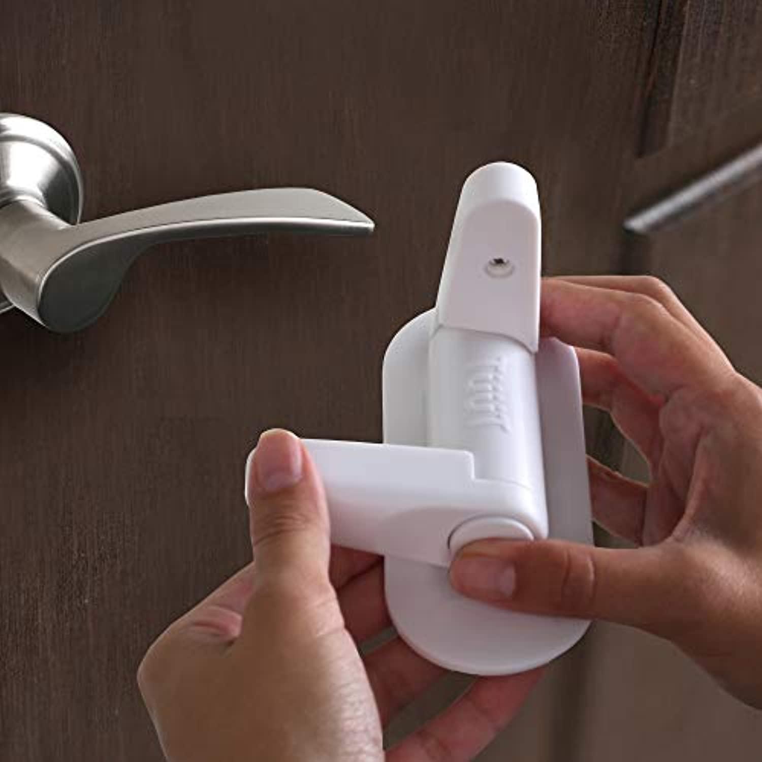 DOOR LOCK FOR Kids Adhesive Childproof Baby Safety Door Handle