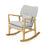 Home Benny Mid-Century Modern Fabric Rocking Chair