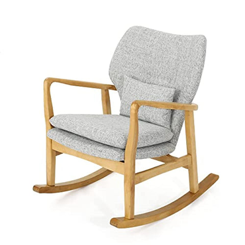 Mid-Century Modern Fabric Rocking Chair
