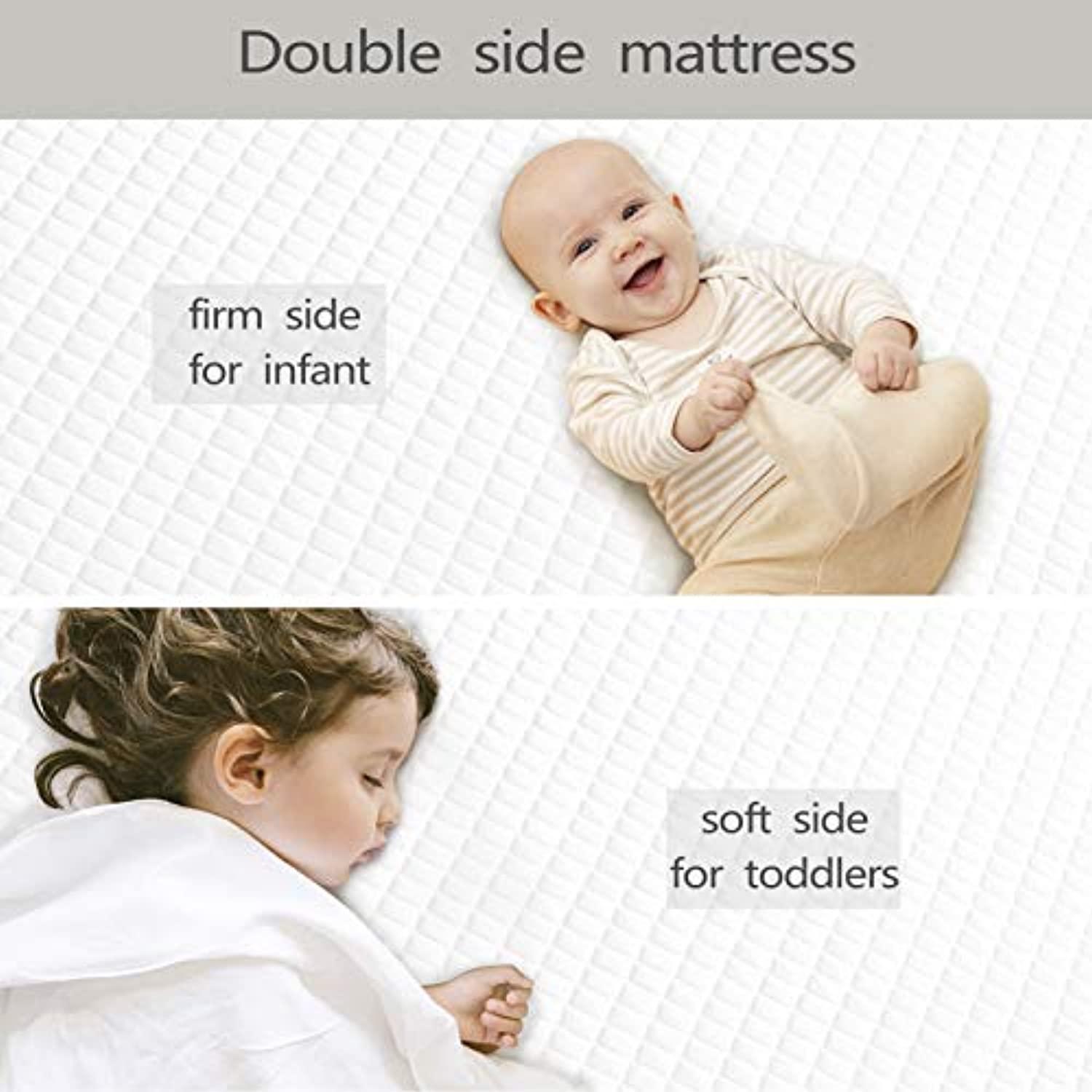 Memory Foam Baby Crib Mattress Dual Side Mattress Comfortable Memory
