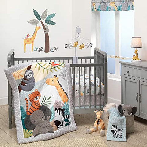 Bedtime Originals Mighty Jungle 3Piece Crib Bedding Set