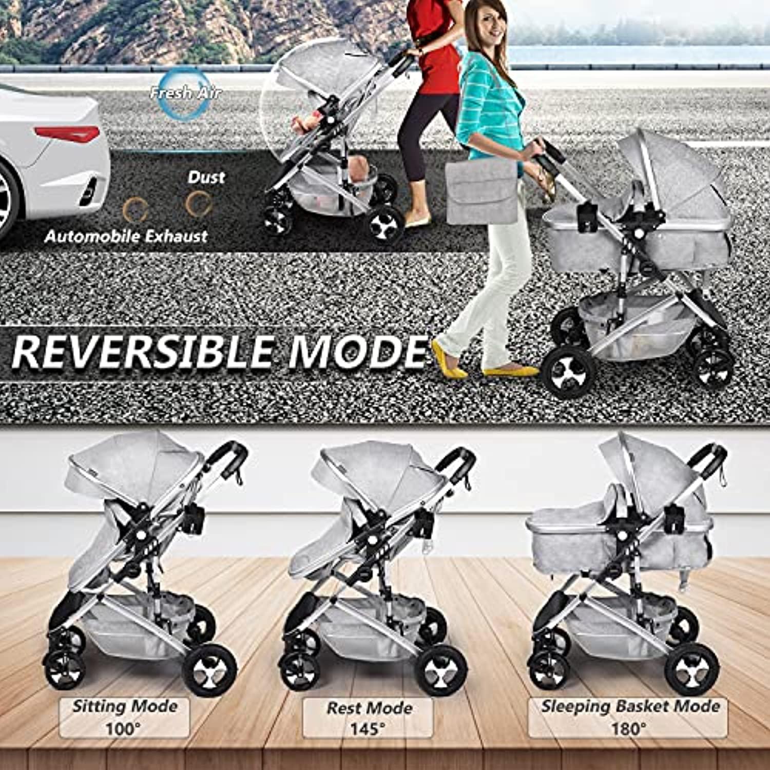 Kinder King 2 in 1 Convertible Baby Stroller – The Baby's Room