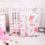 La Premura Watercolor Floral Nursery Crib Bedding Set