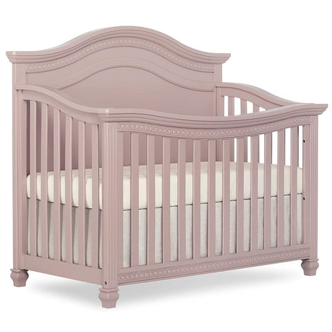 Evolur Madison 5-in-1 Curved Top Convertible Crib in Blush Pink
