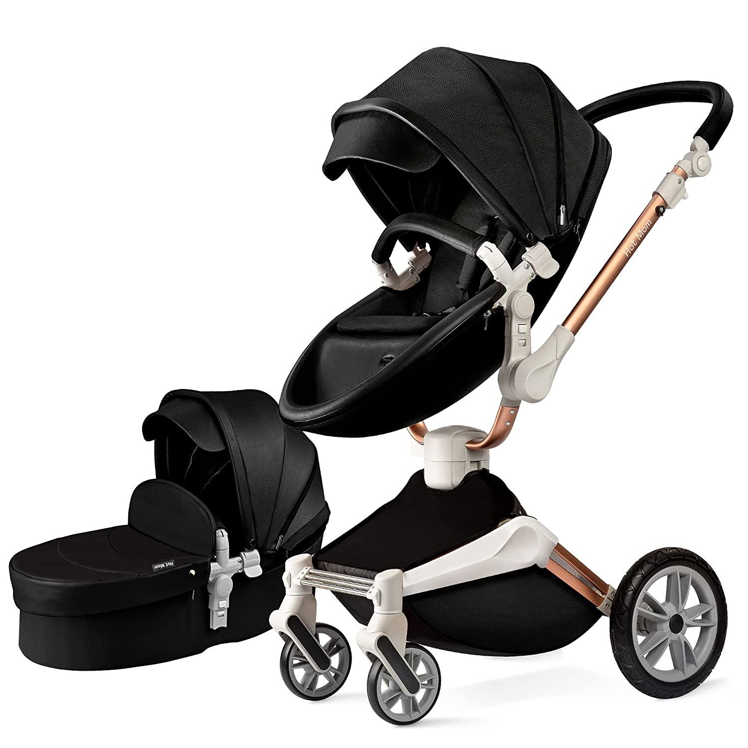 Hot Mom 360° Rotation Pushchair Combination Pushchair Buggy with