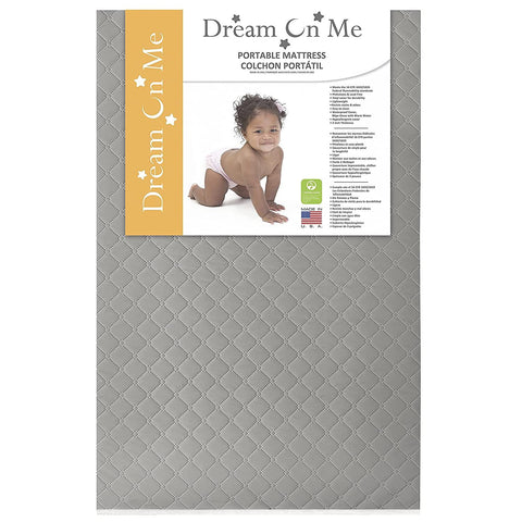 Dream On Me, Sunset 3” Extra Firm Fiber Portable Crib Mattress