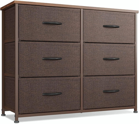 CubiCubi Dresser for Bedroom, 6 Drawer Storage Organizer