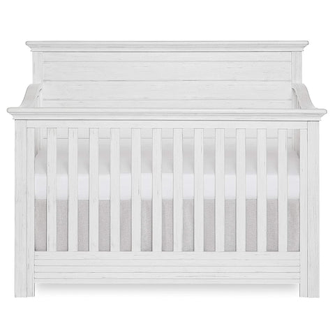 Evolur Waverly 5-in-1 Full Panel Convertible Crib in Rustic Grey,