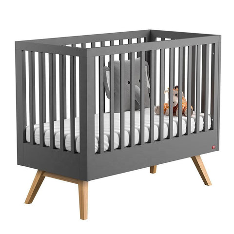 Furniture grey baby cot