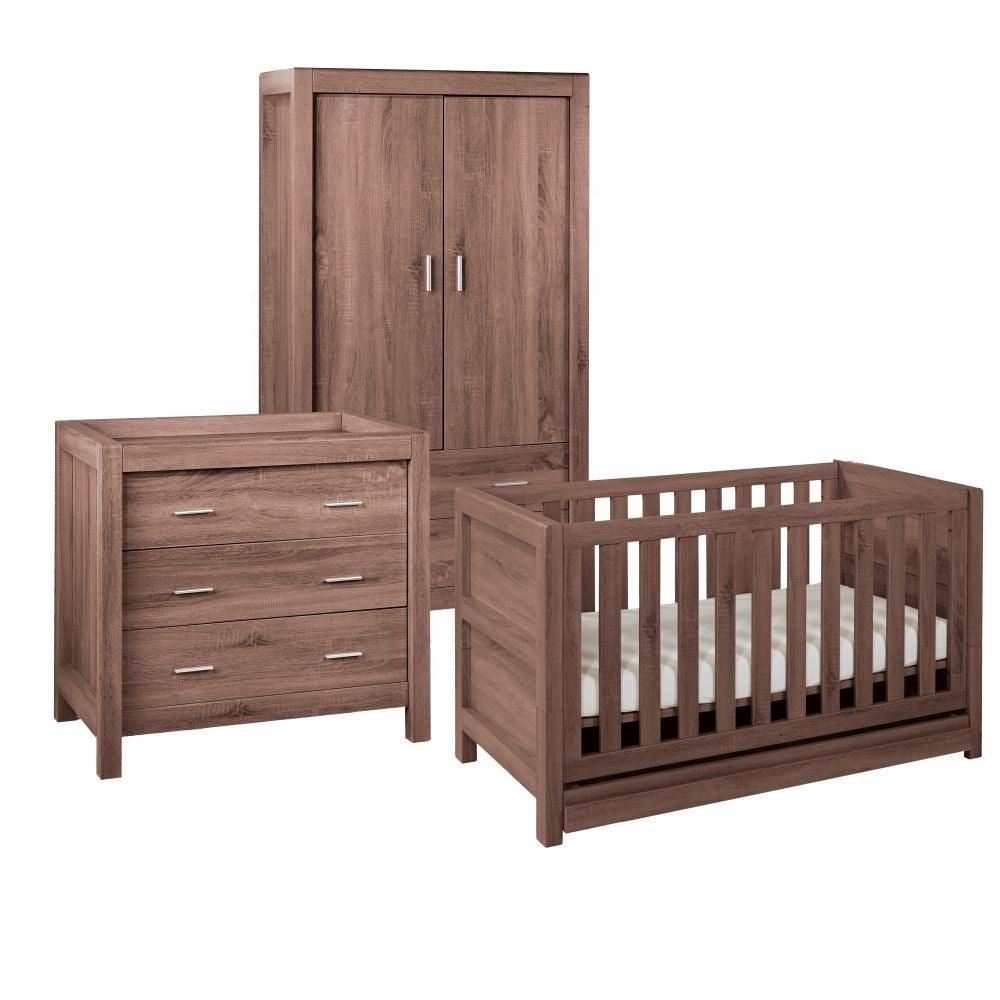 Baby's crib ROOM SET 3 PIECES – WHITE OAK - The Baby's Room