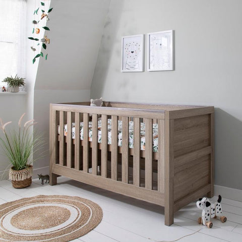 Modern Cozy Baby Furniture Convertible Cot Bed Solid Wood Kids' Cribs