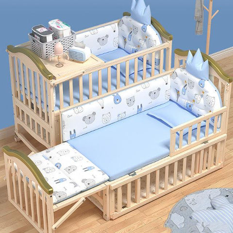 muitifunctional baby crib,children bed, solid wood movable BB cradle Cot