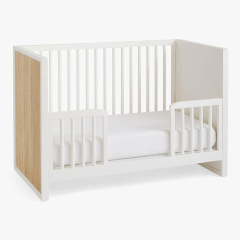 Natural Wood Color Wooden Baby Crib Playpen Folding Style Eco-friendly Paint