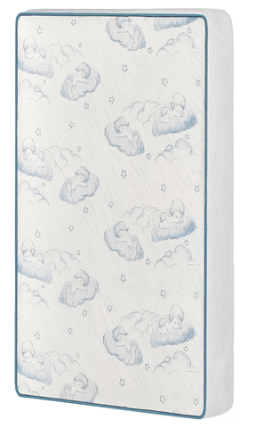 Dream On Me Breathable Spring Coil Mini/Portable Crib Mattress in White