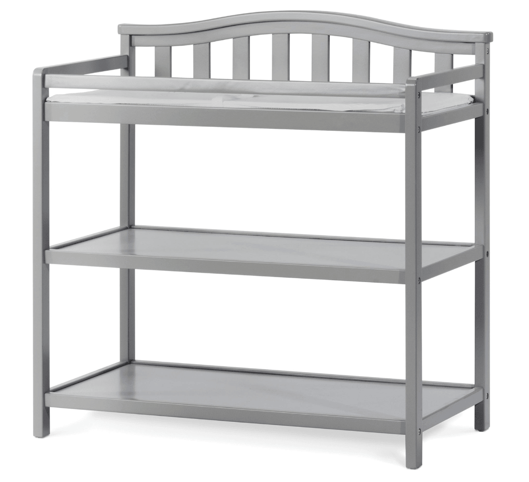 Child Craft™ Forever Eclectic™ Arch Top Changing Table in Cool Grey - The Baby's Room