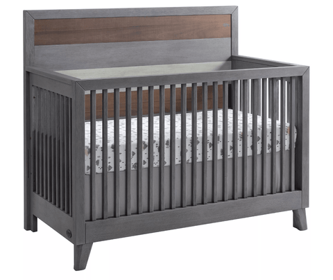 4-in-1 Convertible Crib in Grey