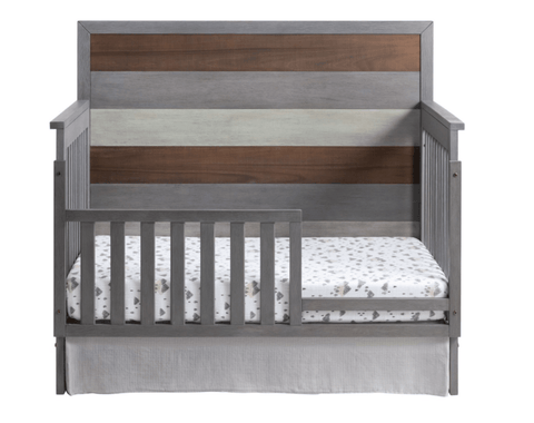 4-in-1 Convertible Crib in Grey - The Baby's Room