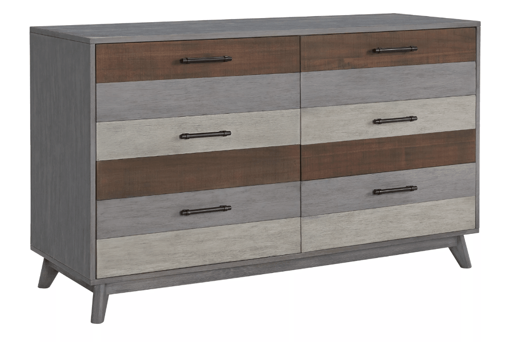 6-Drawer Dresser in Grey - The Baby's Room