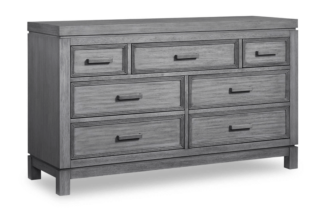 Manchester 7-Drawer Dresser in Rustic Grey - The Baby's Room