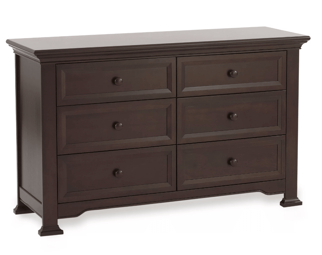 6-Drawer Double Dresser in Espresso - The Baby's Room