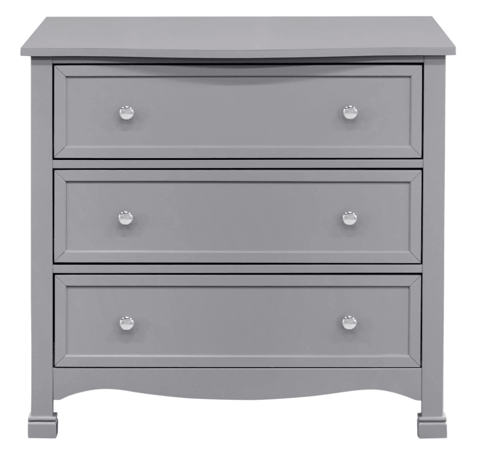 3-Drawer Dresser in Grey - The Baby's Room