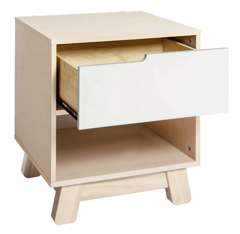 Hudson Nightstand in Washed Natural/White - The Baby's Room